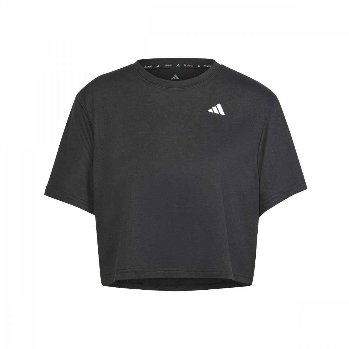 Remera Train Essentials Boxy Workout de Mujer - Negro 