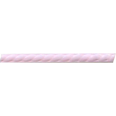 TRENZA ROSA CLARO LISTELO 2.5 X 33 DECORADO 000
