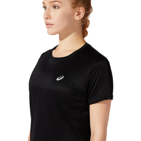 Remera Deportiva Para Mujer Asics Core Running PES SS Negro