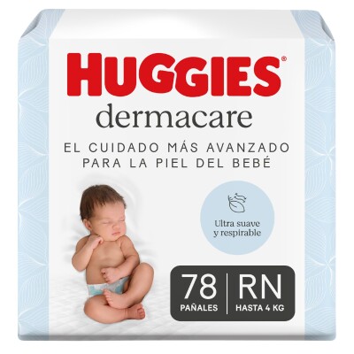 Pañales Huggies Dermacare Recién Nacido 78 Uds. Pañales Huggies Dermacare Recién Nacido 78 Uds.