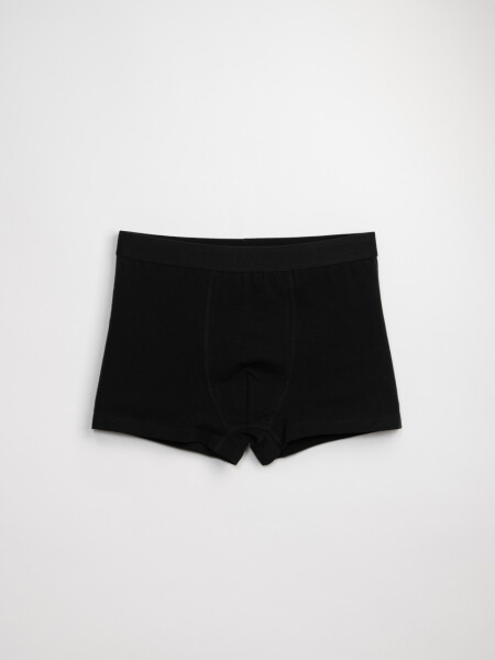 Boxer corto algodon liso Negro