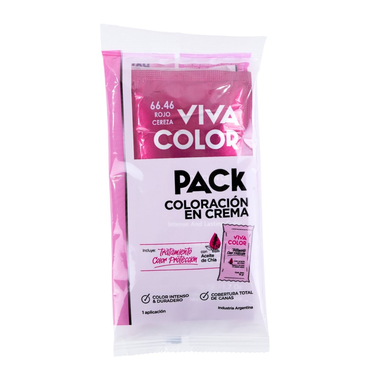 TINTA VIVA COLOR PACK 66.46 ROJO CEREZA 