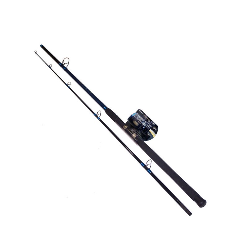 Caña de pesca embarque Challenger 3.0m 2 tramos con reel Caña de pesca embarque Challenger 3.0m 2 tramos con reel