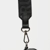 Bandolera New Penny en efecto cuero zaffiano Negro