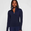 Top Feather Tech+ Half-Zip Top Mujer Deep Navy
