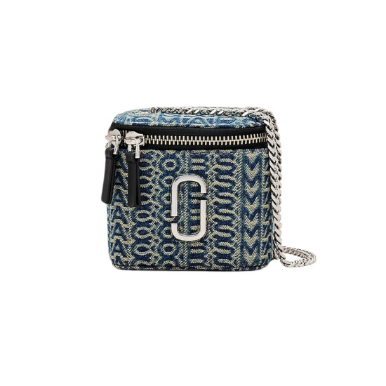 MARC JACOBS - THE MONOGRAM DENIM J MARC MINI VANITY BAG Alta Automática