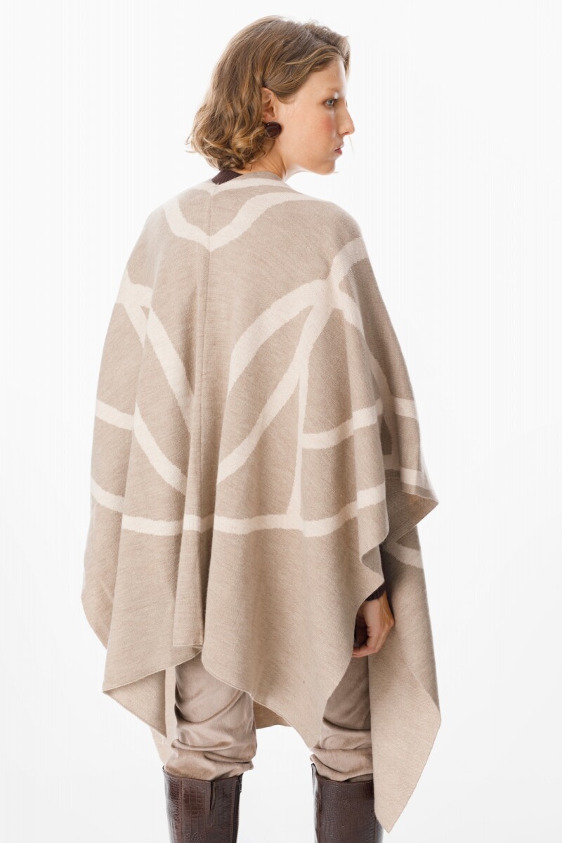 Ruana Sendero Beige/Vison