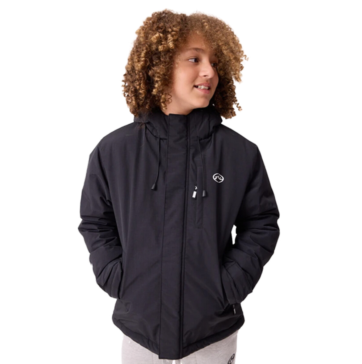 Campera Rusty Bandum Niño- Negro 