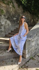 Vestido Salento Celeste