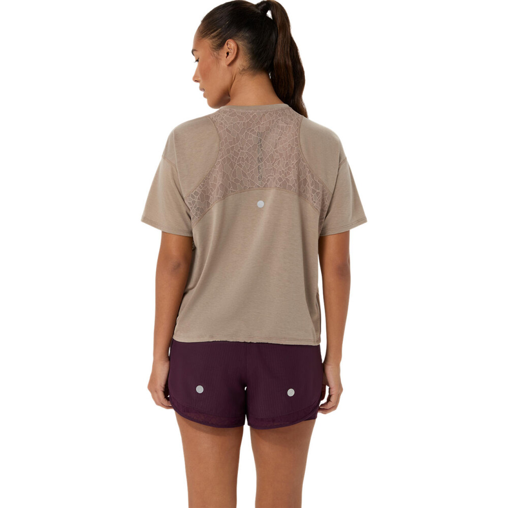 Polos Running Nagino Run SS Top Mujer Greige