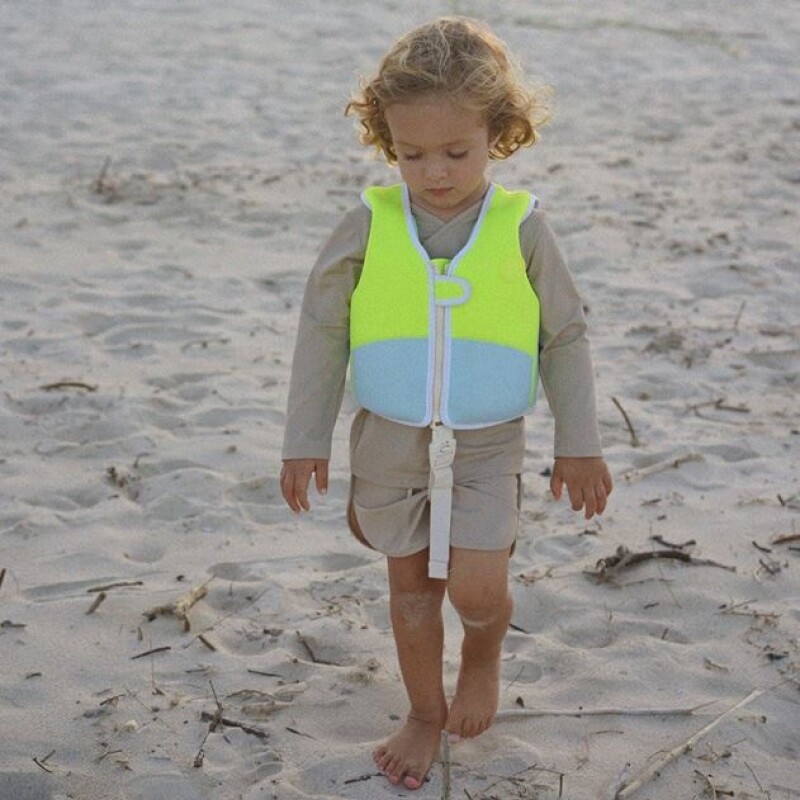 CHALECO Chaleco Salvavidas Niños Talle 1-2 Años Neon Yellow Sunnylife