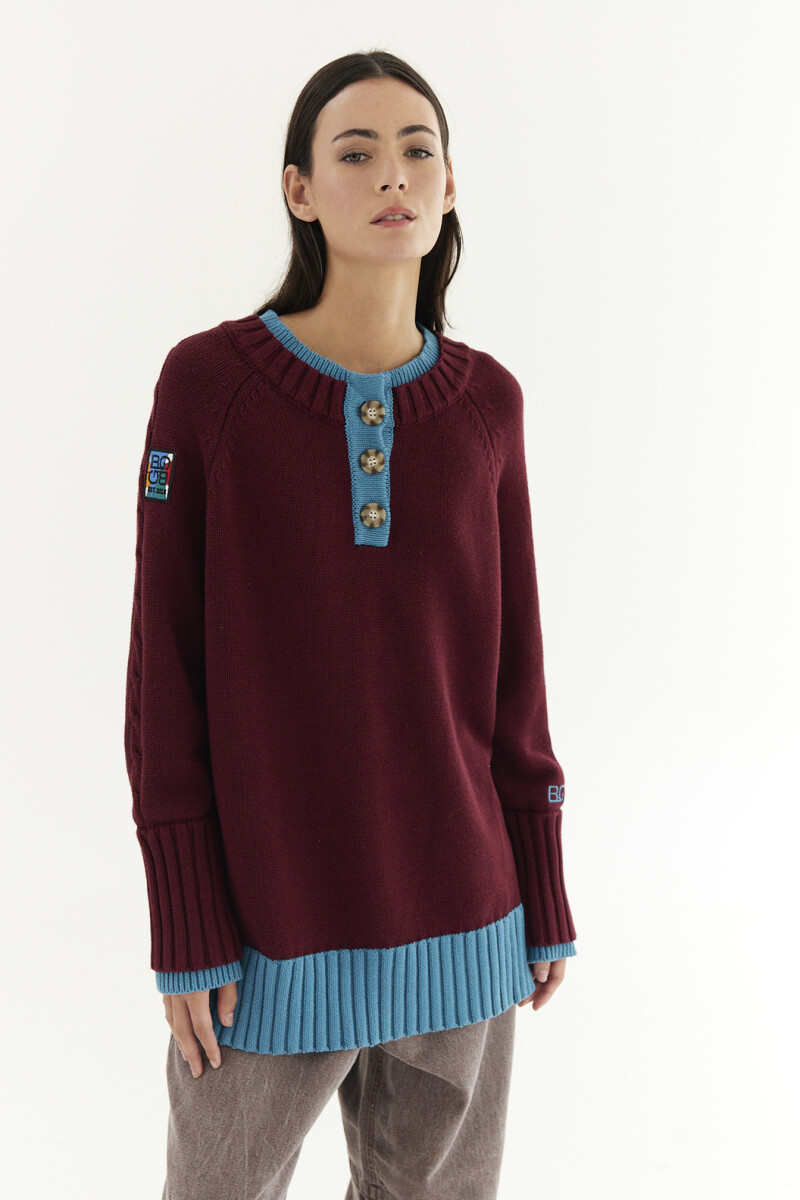 Sweater Nude Bordo