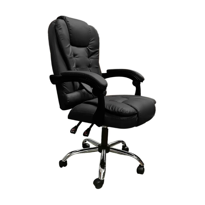 Silla Ejecutiva en cuero Lumax Modelo Miles Negro