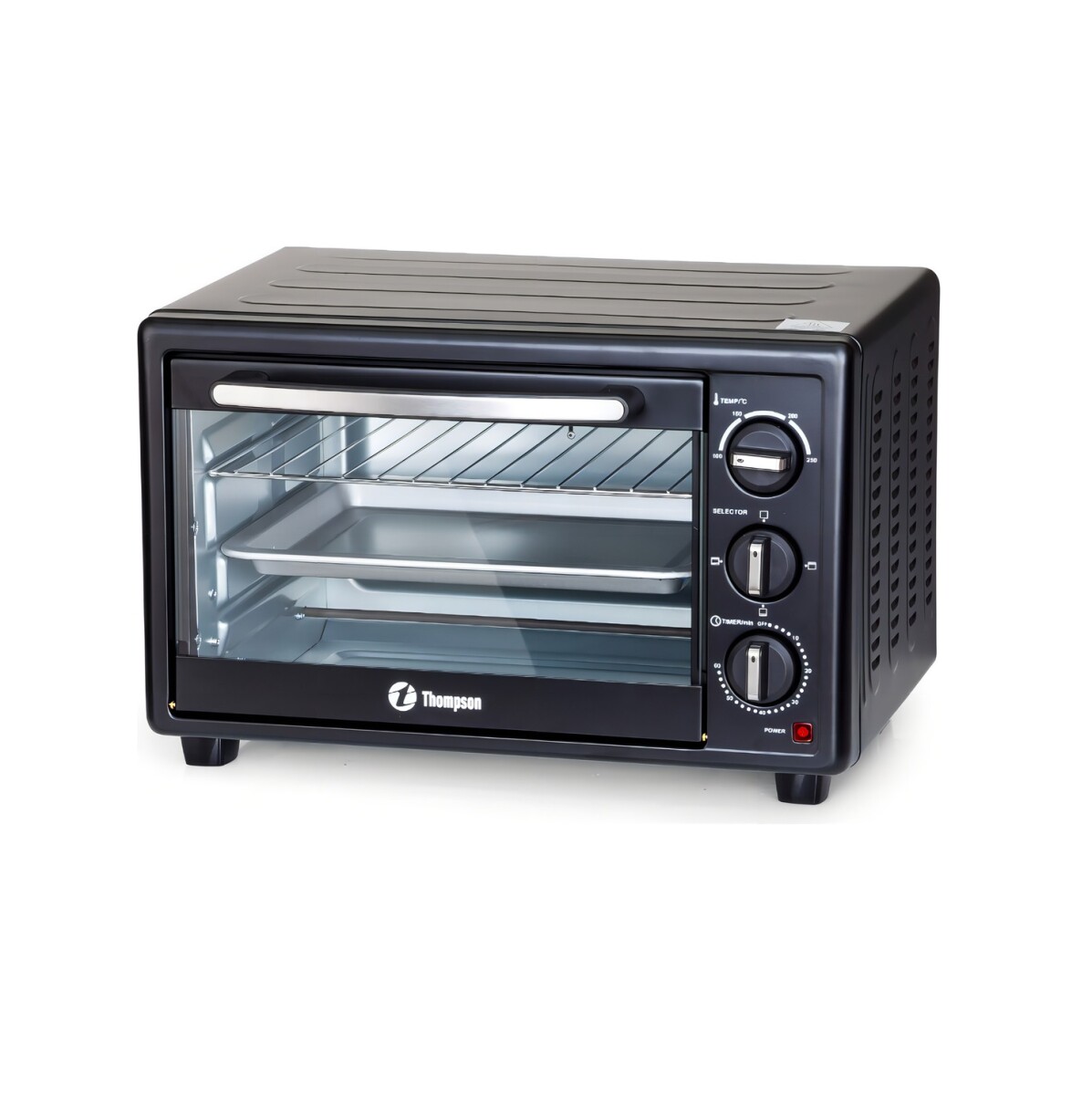 Horno Eléctrico Thompson Het 25 K Termostato Color Negro 