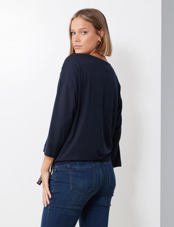 Blusa Combinada NEGRO/MULTI