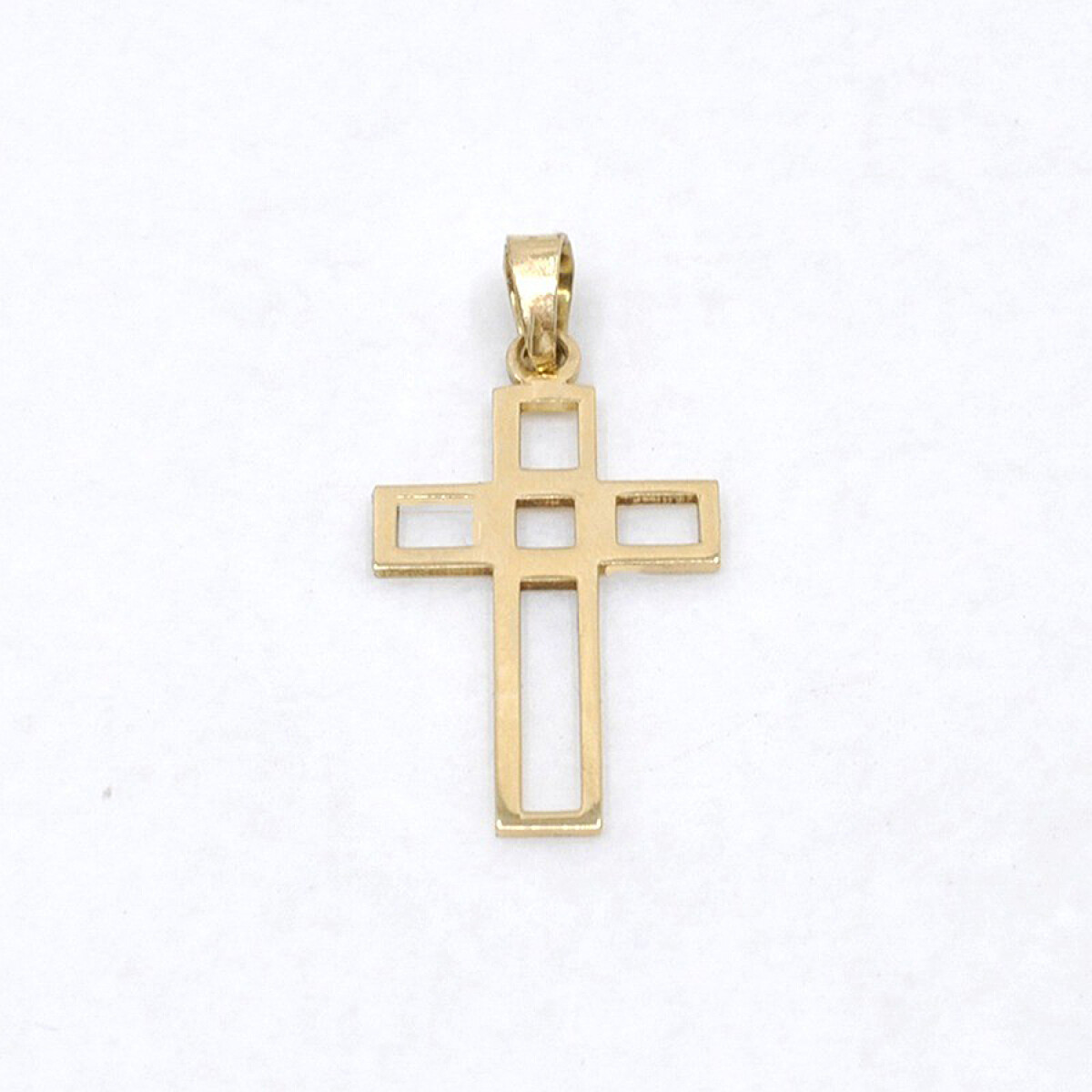 Cruz Calada En Oro 18K 