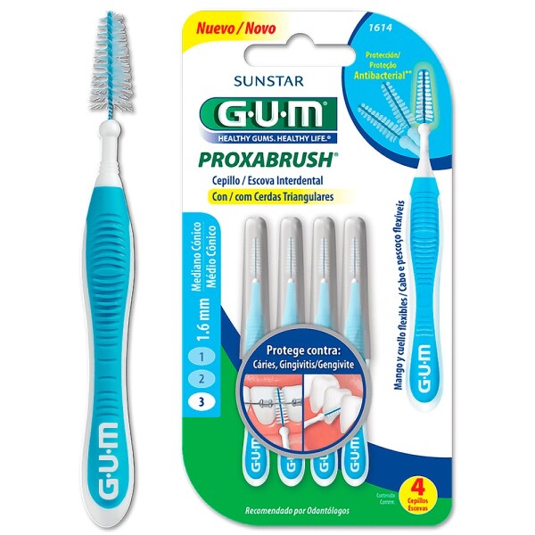 Repuestos Cepillos Interdentales GUM x 4 Unidades (1614) Repuestos Cepillos Interdentales GUM x 4 Unidades (1614)