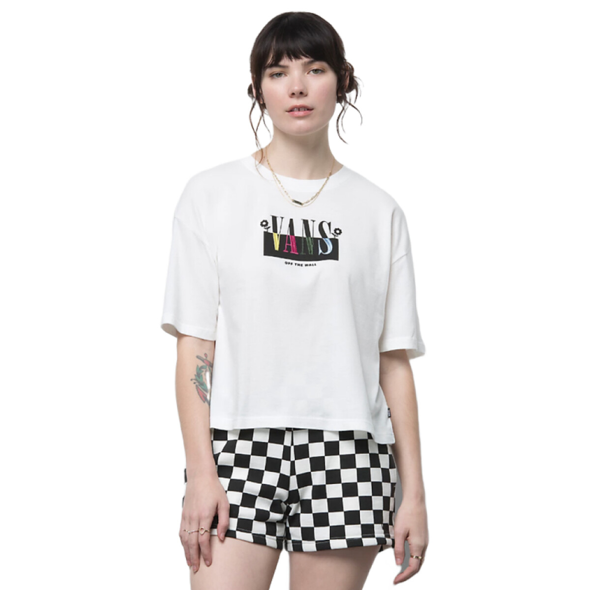 Remera Vans Always Late Relaxed - Blanco 