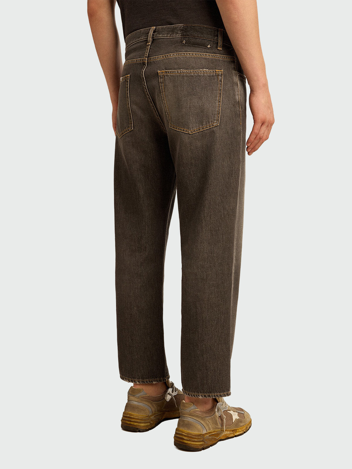 GOLDEN GOOSE - Jeans con efecto lavado a la piedra Negro