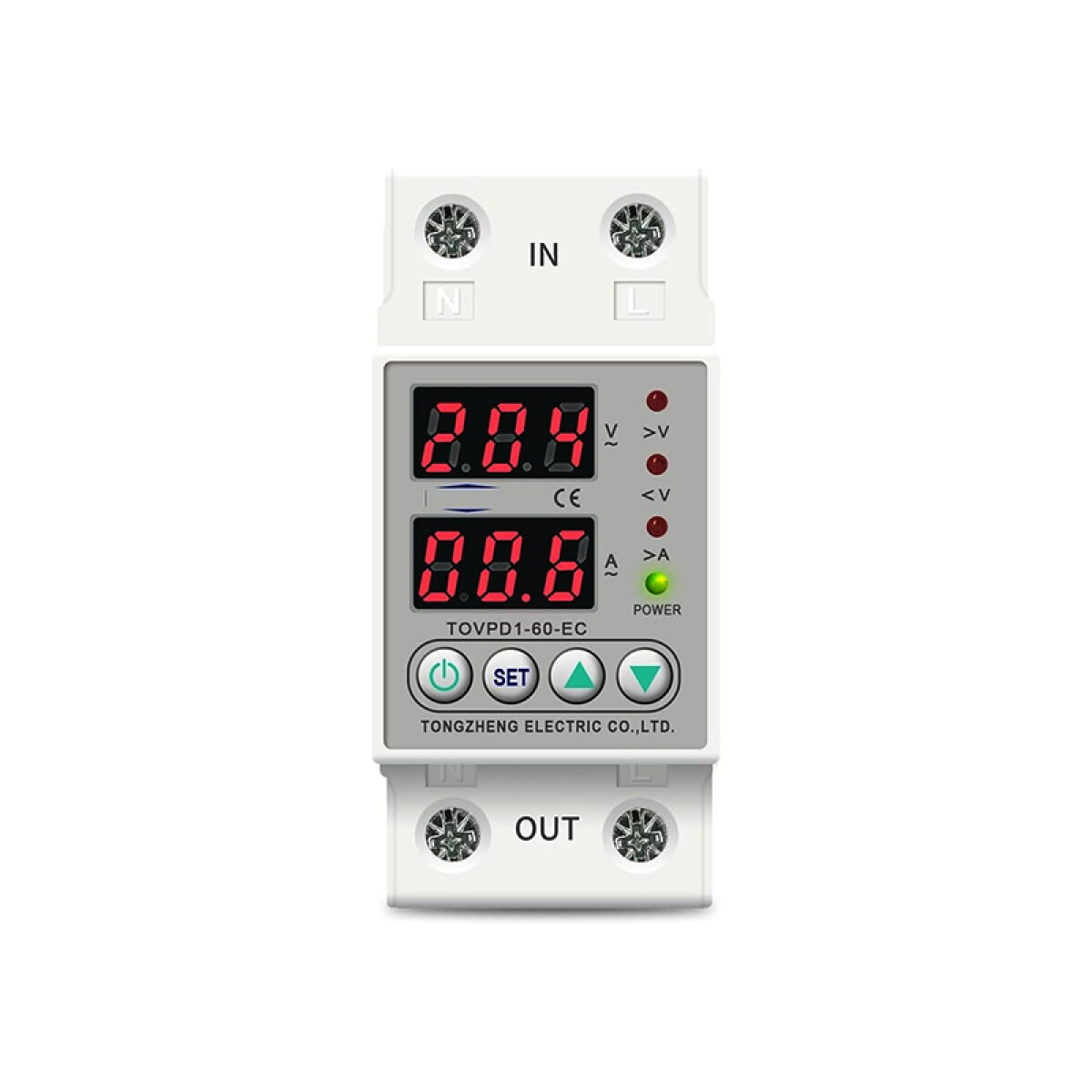 Relé din monof. p/sobre y sub tensión 220V max:60A - CF3900 