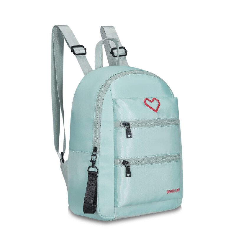 Mochila Las Oreiro Love Verde Menta