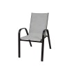 Silla Arye Paysandu beige de aluminio ligero Gris