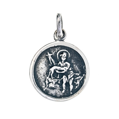 Medalla religiosa de plata 925, SAN JUAN BAUTISTA. Medalla religiosa de plata 925, SAN JUAN BAUTISTA.