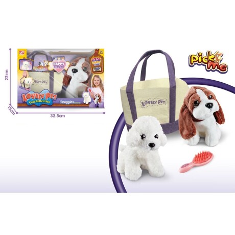 Set mascota de peluche con bolso de paseo - beagle 9091 001