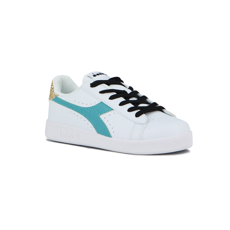 Championes Mujer Diadora Knock On Blanco-Aguamarina