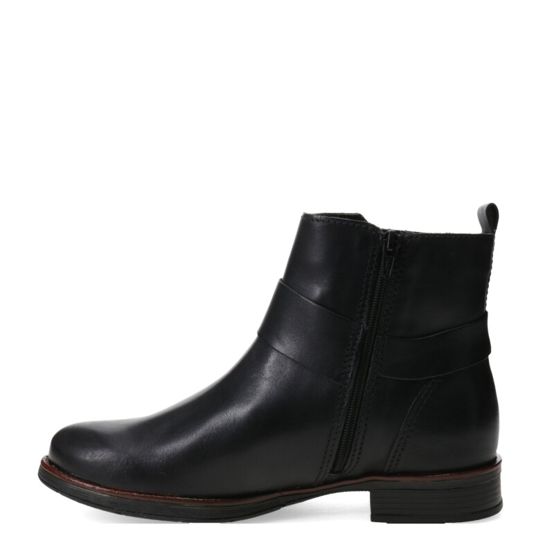 Botas de Mujer Bottero Caña Baja de Cuero Negro