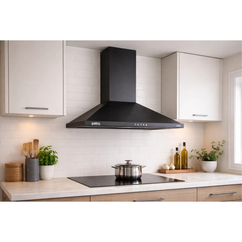 Campana Extractora De Cocina Petra 90cm Premium C/kit Instal Negro Campana Extractora De Cocina Petra 90cm Premium C/kit Instal Negro