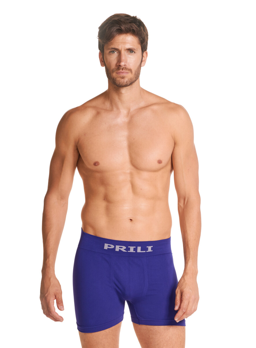Boxer con pretina ancha - Azul 
