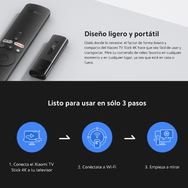 Mi Tv Stick Xiaomi 4k 2/8 Gb XIAOMI MI TV STICK MZ28 4K