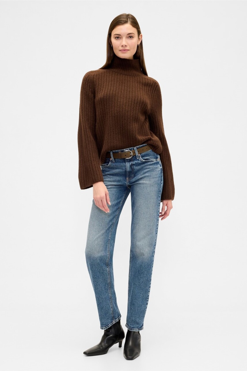 Buzo Polera Mujer Dark Brown 1