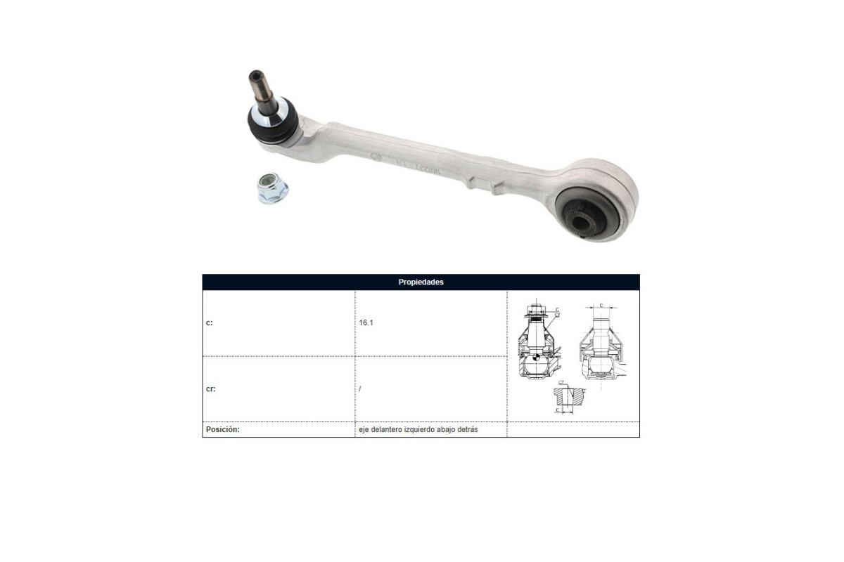 Brazo De Suspensión Del BMW 330I (F30)/320I (F30)/316I (F30)/116I (F20)/114I (F21)/118I (F21)/118I (F20)/318I (F30)/328I (F30)/ Brazo De Suspensión Del BMW 330I (F30)/320I (F30)/316I (F30)/116I (F20)/114I (F21)/118I (F21)/118I (F20)/318I (F30)/328I (F30)/