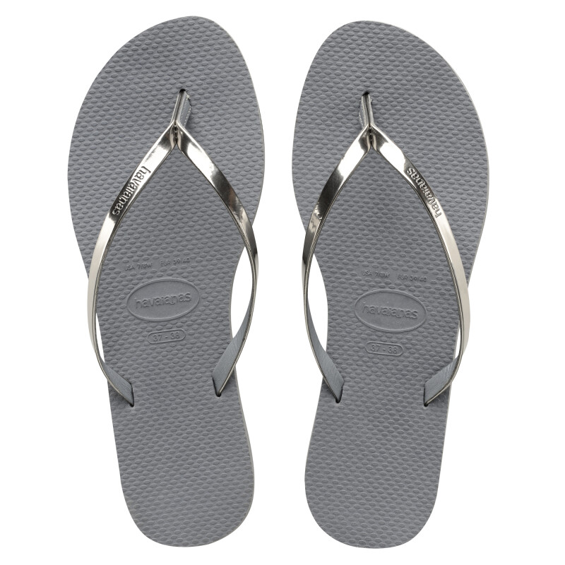 Sandalias de Mujer Havaianas You Metalic Gris - Gris acero