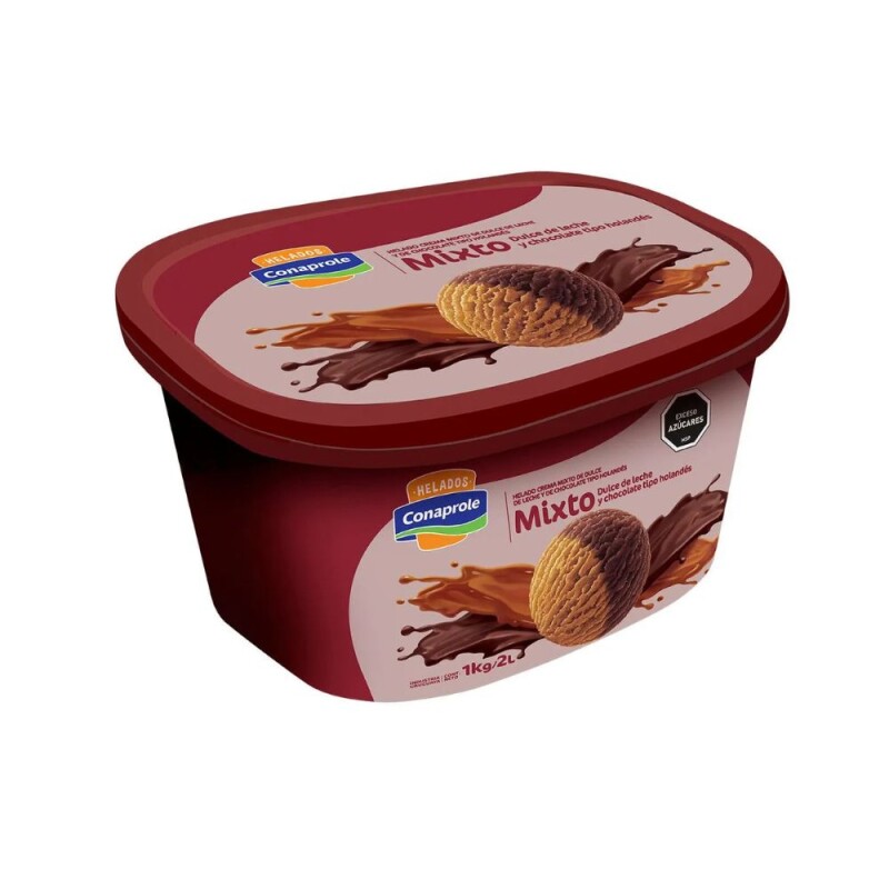 HELADO CONAPROLE 2L MIXTO DULCE DE LECHE Y CHOCOLATE HOLANDES HELADO CONAPROLE 2L MIXTO DULCE DE LECHE Y CHOCOLATE HOLANDES