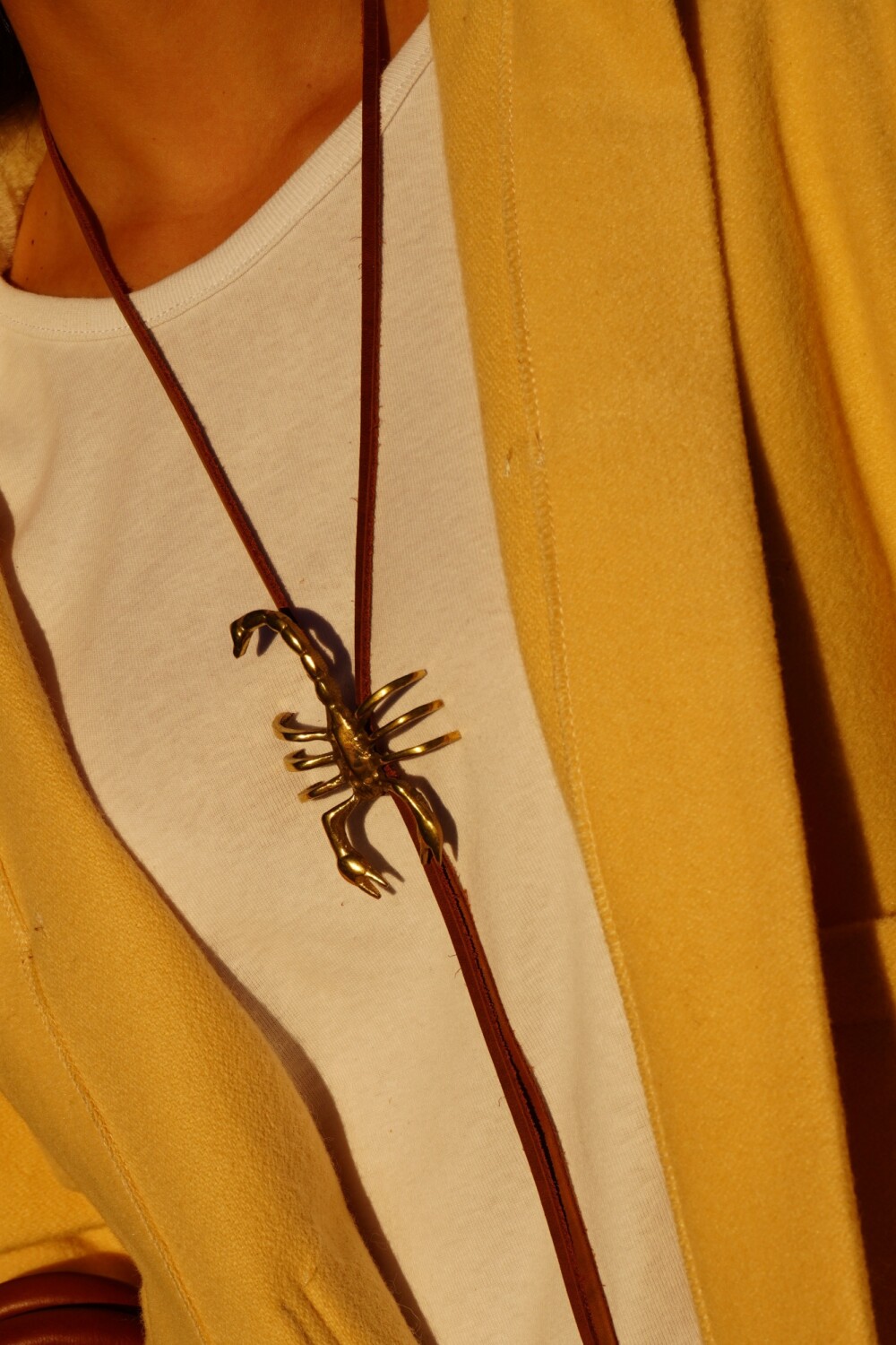 Scorpion Necklace Bronce