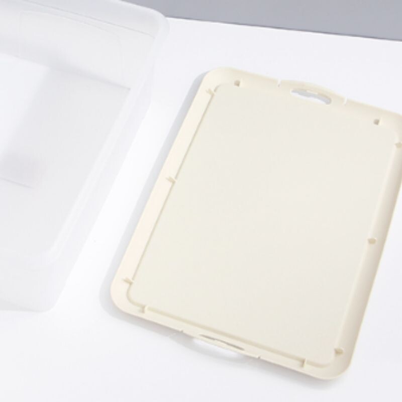 Contenedor Organizador Con Tapa - Transparente Mate - M Contenedor Organizador Con Tapa - Transparente Mate - M