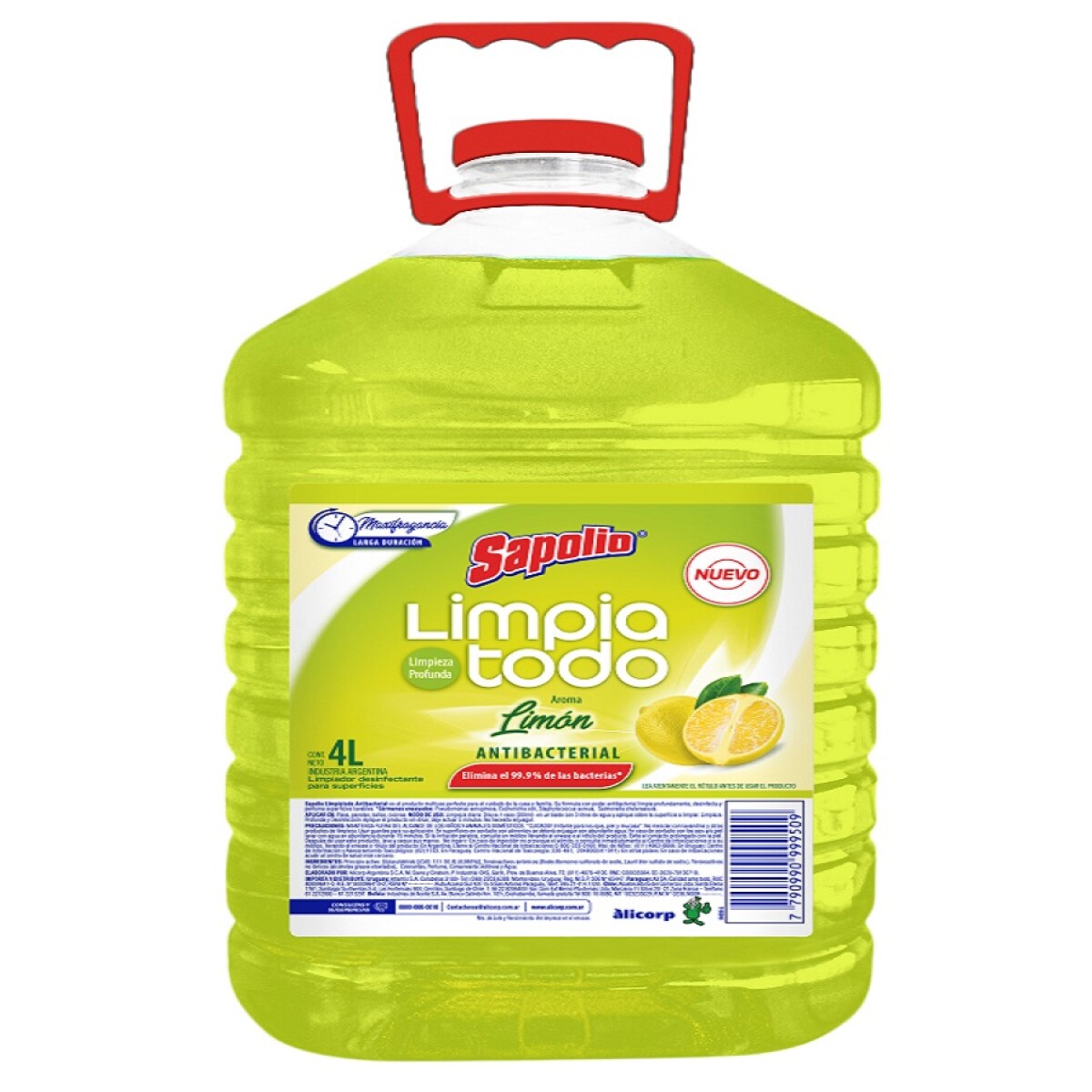 Desinfectante Limpiatodo Sapolio Limón 4 L Antibacterial - 001 