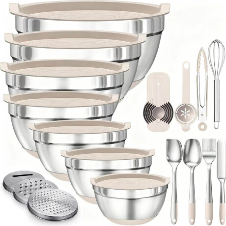 Set X16 Bowls Utensilios Cocina El Chingón Acero Inoxidable Set X16 Bowls Utensilios Cocina El Chingón Acero Inoxidable