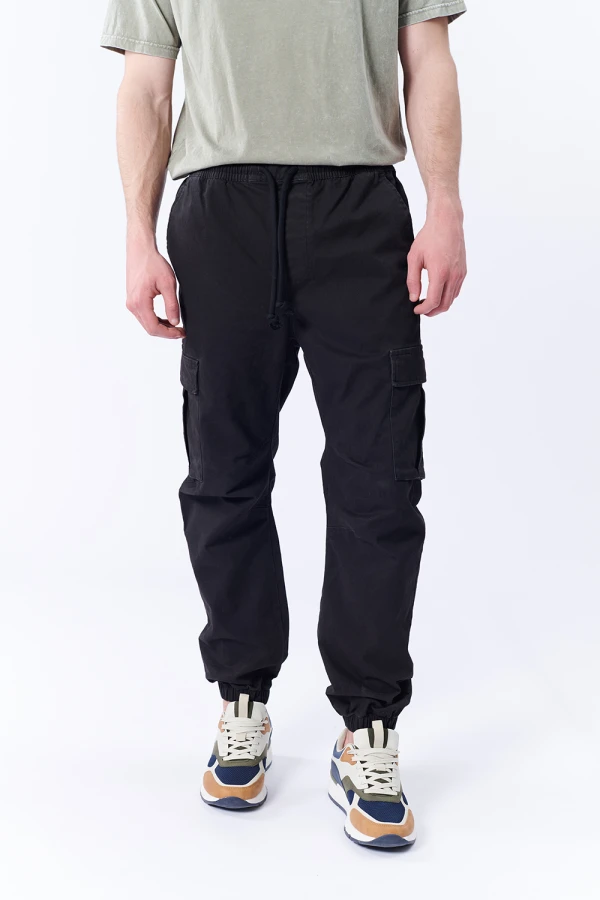 Pantalón cargo jogger Negro