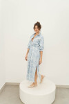 CAMISERO BRENDA MAXI BOTANICAL BLUR BLUE CAMISERO BRENDA MAXI BOTANICAL BLUR BLUE