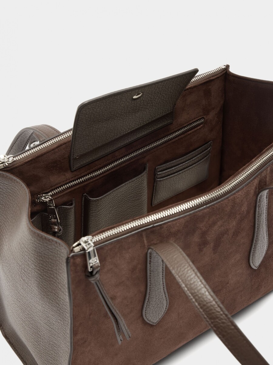 Bolso Para Portátil 15" Con Piel marron