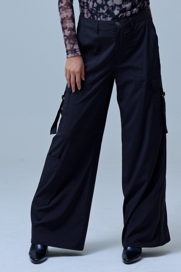 Pantalon Cargo Wide NEGRO