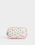 Cartucheras PU Cartuchera De Pu Estampada Y Bordada Con Bolsillo - Blanco Crema