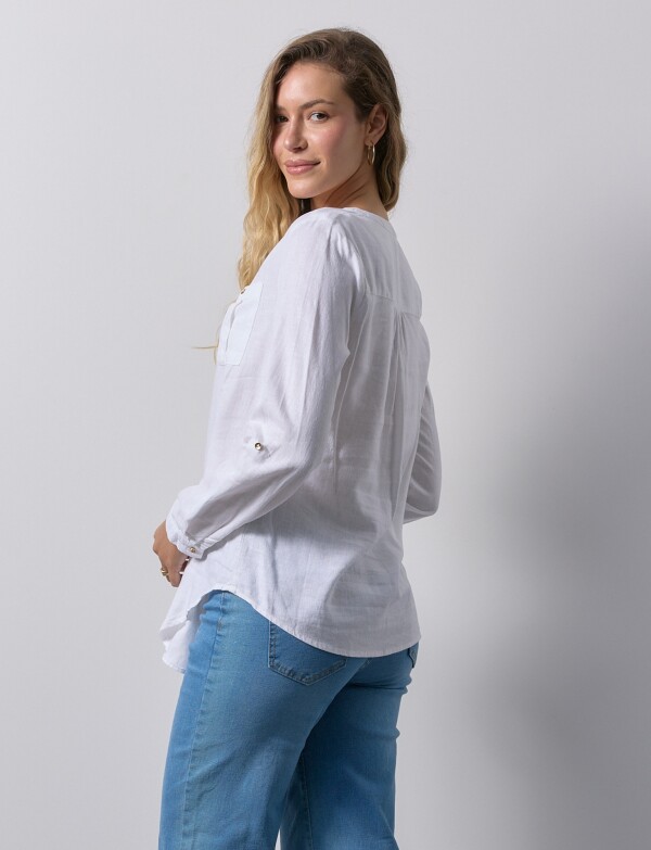 Blusa Lino BLANCO
