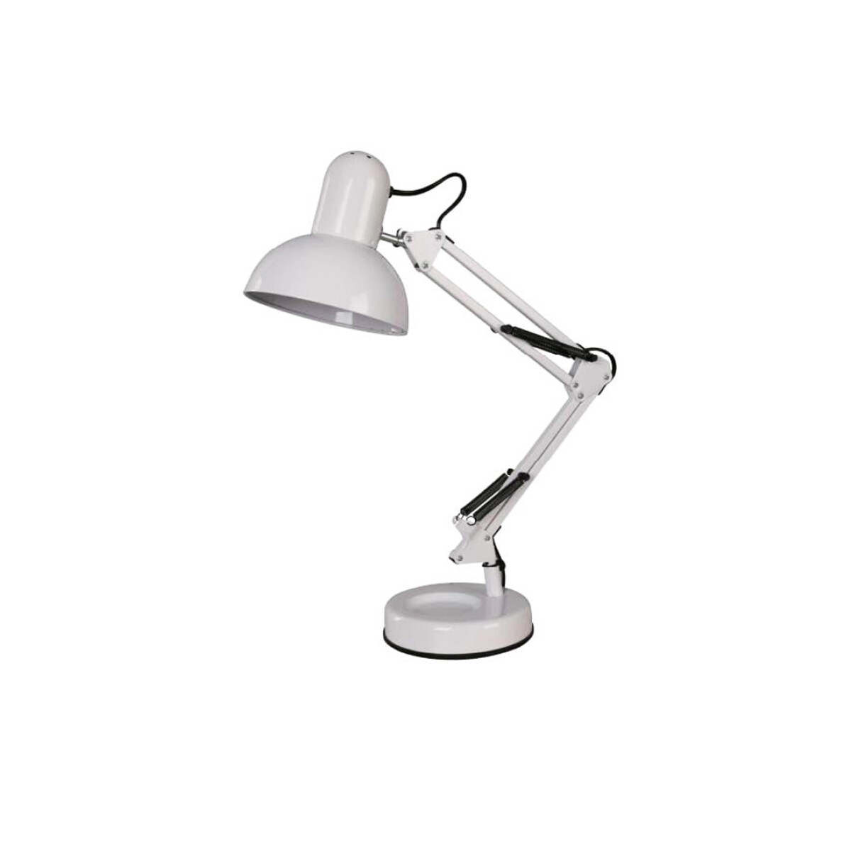 Lámpara de mesa Acero Blanco E27 