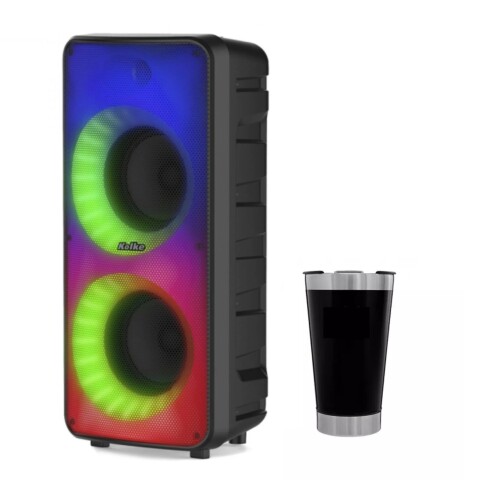 Parlante Kolke Bloom 2 KPB-527 Doble 8" Bluetooth TWS Karaoke LED Parlante Kolke Bloom 2 KPB-527 Doble 8" Bluetooth TWS Karaoke LED