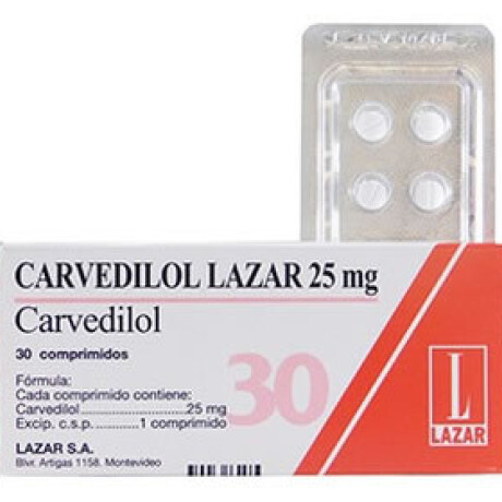 CARVEDILOL 25 MG X30 COMPRIMIDOS CARVEDILOL 25 MG X30 COMPRIMIDOS